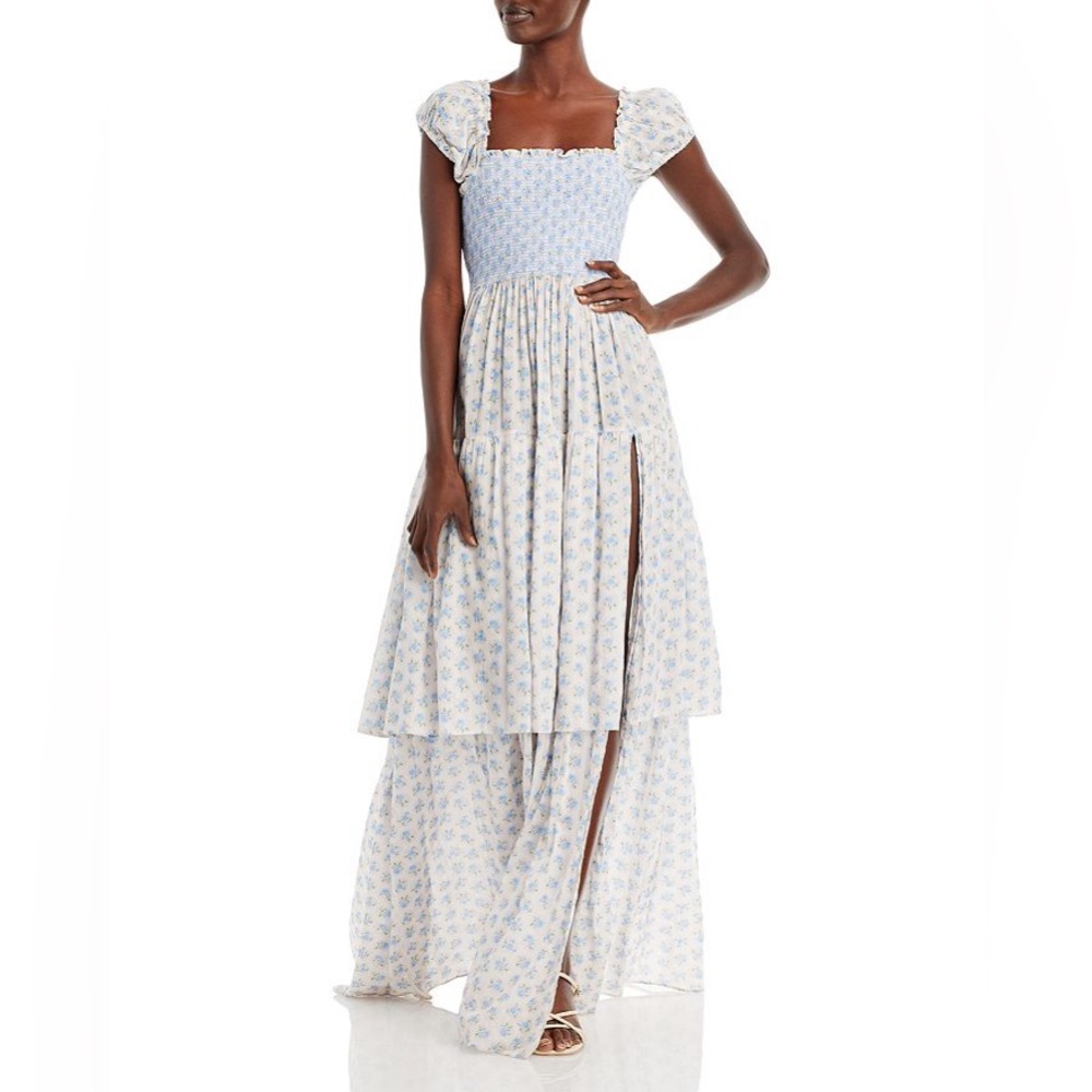 NWT LoveShackFancy Anzie Tiered Maxi Dress